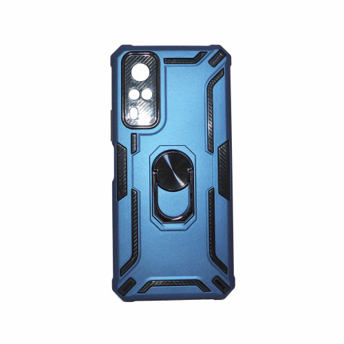 Vivo Y53S 4G Blue   Military Grade Protection Built-in Kickstand Car Holder Mobile Phone Case